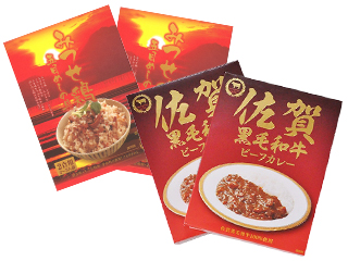 みつせ鶏五目めしの具160g×2個 佐賀牛黒毛和牛ビーフカレー180g×2個